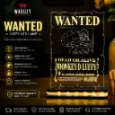 Monkey D. Luffy Wanted Poster LED Night Lamp | One Piece Anime Acrylic Light
